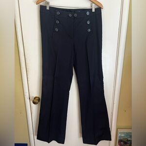 H&M Elegant Navy Sailor Style Flare Pants
